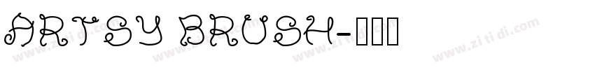 ARTSY BRUSH字体转换